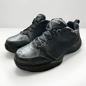 Nike Air Monarch IV Zapatos de Cuero Negro para Hombres Talla 11.5 Tenis 416355-001 - Imagen 1 de 8