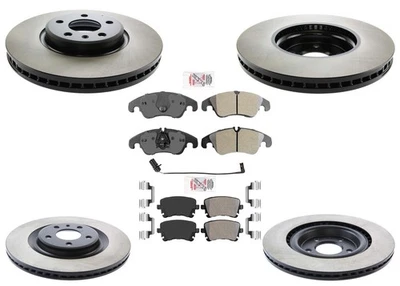 Pastilhas de rotores de freio a disco de carbono desempenho melhorado FR compatível com Audi S4 S5 2012-2017 - Imagem 1 de 4