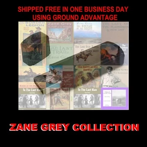 ZANE GREY COLLECTION. ENJOY 17 AUDIOBOOKS ON A USB FLASH DRIVE! - Picture 1 of 4