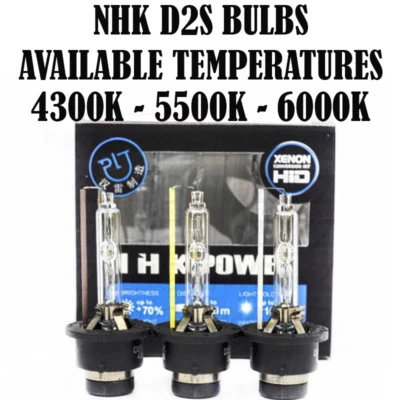 NHK D2S HID BULBS OEM REPLACEMENT 4300K 5500K 6000K - Image 1 of 4