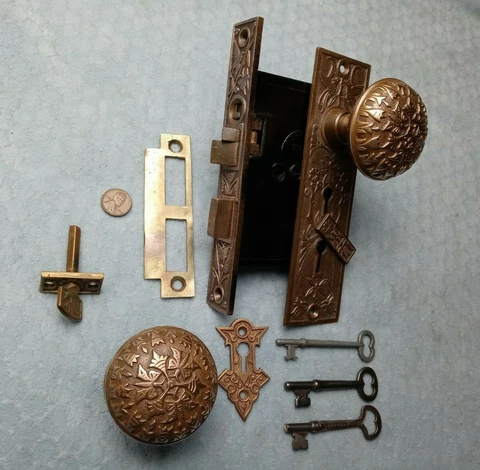 Norwalk Entry Mortise Lock Complete Restored Cover