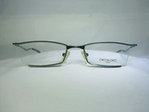 Oko by Oko, eyeglasses, half rim, frames, square, oval, men women NOS vintage - Picture 1 of 11