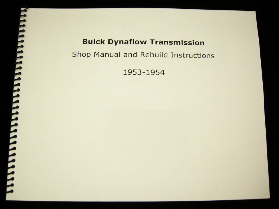 1953 1954 Buick Dynaflow Transmission Shop Manual Overhaul Rebuild Instructions  Foto 1 de 1
