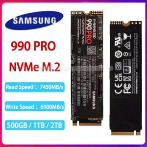 Samsung SSD 990 PRO 500GB 1TB 2TB NVMe PCIe 4.0x4 Interne Festplatte für Laptop - Afbeelding 1 van 12