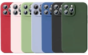 Liquid Silicone Soft TPU Coque Cover Case For Iphone 16 Pro Max 15 14 13 12 11 - Photo 1 sur 11