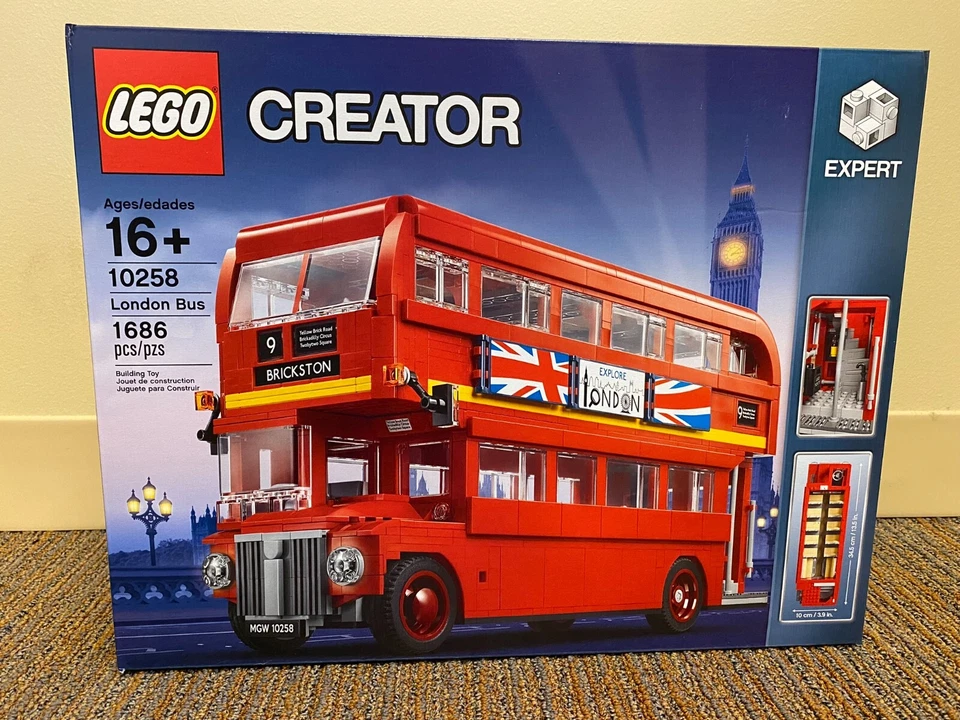 LEGO Model Team London Bus 2017 (10258) Building Kit 1686 Pcs Retired Set - Image 1 of 4