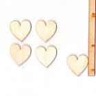 Herzen symetrisch aus Holz 50 St Dekoherzen 3,5cm Hochzeitsdeko Geburtstag