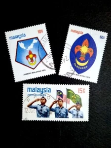 Malaysia 1974 Scout Jamboree Complete Set - 3v Used #1 - Picture 1 of 2