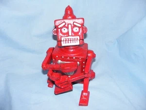 Robot Money Box Cast Iron Money Bank Mechanical Moving Arms Eyes Robert Hubley - Picture 1 of 5