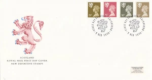 41p 30p 25p 19p GB Scotland FDC Definitives Edinburgh 1993 (142551) - Picture 1 of 1