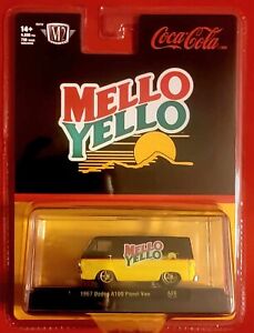 M2 Machines Coca Cola 52500-A28 1967 Dodge A100 Panel Van Mellow Yellow