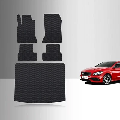 ToughPRO Full Set Floor Mats Black For Mercedes Benz CLA Class 2014-2019 - Image 1 of 4
