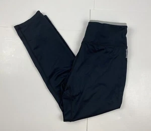Reebok Women’s Black Leggings Crop Workout Yoga Pants Size Large - Picture 1 of 8