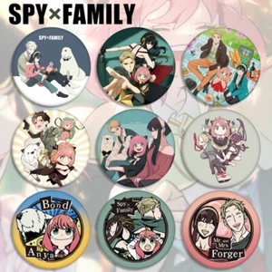 9pcs Anime SPY×FAMILY Pins 5.8cm Bags clothes Acc Anya Yor Loid - Foto 1 di 21