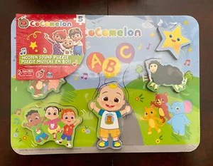 CoCoMelon 5-Piece Wooden Sound Puzzle 413425 - Picture 1 of 4