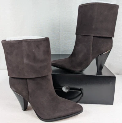 DKNY - Mujer - Botín Cerise - Gamuza Engrasada Espresso - Talla 6.5 Foto 1 de 4