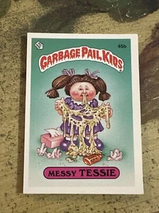 Vtg 1985 Topps Garbage Pail Kids Card MESSY TESSIE #45b OS2 GPK Glossy NM/Mt ** - Picture 1 of 2