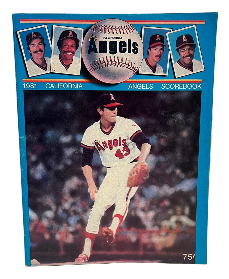 California Angels 1981 Scorebook Magazine Ken Forsch Cover Scored White Sox - Image 1 of 4