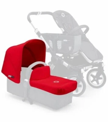 Bugaboo Donkey Red Tailored Fabric Set – Hood & Apron – Open Box - Image 1 of 4
