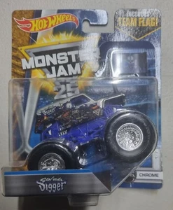 Monster Jam 25 aniversario Son Uva Digger con bandera de equipo - serie cromada # 1/7 - Imagen 1 de 1