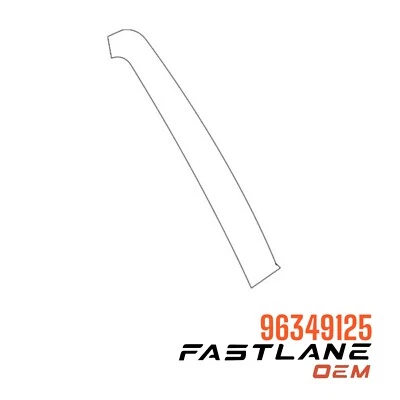 Chevrolet Aveo 2005-2006 puerta trasera derecha cinta negra nuevo OEM 96349125 Foto 1 de 4