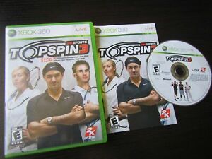 Top Spin 3 TopSpin3 jeu de tennis comme neuf disque Xbox complet CIB TRÈS livraison rapide monde