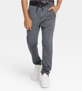 NEW! all in motion boys gray stretch woven jogger pants big kids size XS (4/5) - Picture 1 of 2