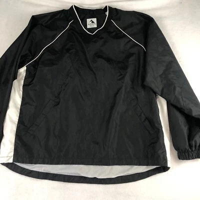 Augusta Sportswear Jacket Mens XL Black Golf V-Neck Pullover Windbreaker - Image 1 of 4