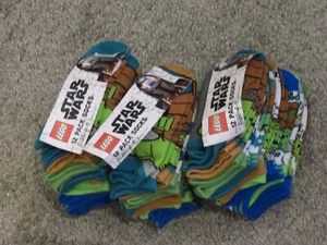 Star Wars Lego Kids Boys Socks 4-6 HUGE LOT ~~36 Pairs~~ - Picture 1 of 3