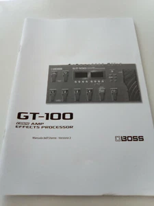 MANUALE BOSS ROLAND GT 100 VERSIONE 2 PEDALIERA MULTIEFFETTO IN ITALIANO 65 PAG - Imagen 1 de 1
