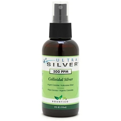 Очищающее средство для ран Ultra Silver 500 частей на миллион 4 унции - БЕСПЛАТНАЯ ДОСТАВКА! - Изображение 1 из 4