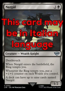 MTG NAZGÛL 332 EXC - NAZGUL - LTR X IT - MAGIC - Imagen 1 de 1