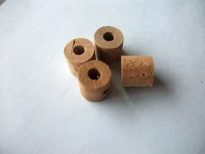 SET OF 4 PETROL TAP CORKS Genuine Cork Ewarts. Classic Bike ,BSA Triumph Villier - Picture 1 of 4
