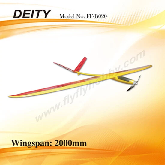 FlyFly DEITY Electric Glider 2m Wingspan Fibreglass Fuselage Balsa Wings FF-B020 - Image 1 of 1