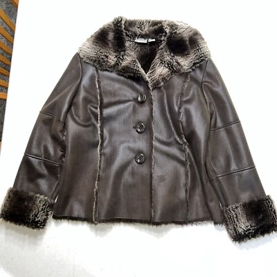 Chaqueta para mujer Chico’s imitación gamuza talla 2 grande Foto 1 de 4