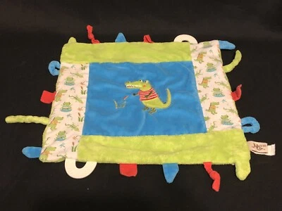 Maison Chic аллигатор безопасности одеяло • ярлыки • синий зеленый лоскутное одеяло милый лягушка - Изображение 1 из 4