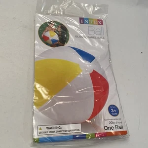 Nuevo Intex 20" Panel Brillante Inflable Pelota de Playa Piscina Blanco Azul Rojo Amarillo - Imagen 1 de 5