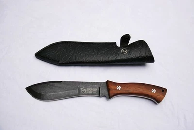 DRAGON RIOT Jagdmesser Outdoor Full Tang Ebenholzgriff feststehende Klinge TOP - Bild 1 von 4