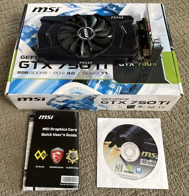 MSI GeForce GTX 750 TI  2GB Graphics Card | In Box Tested Excellent - Image 1 of 4