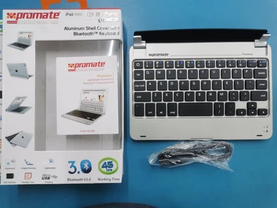 Teclado Promate Fusion iPad mini aluminio bluetooth - Imagen 1 de 4