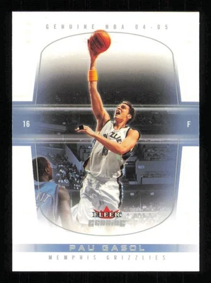 2004-05 Fleer Genuino #73 Pau Gasol Salón de la fama Baloncesto Grizzlies Casi Nuevo-Como Nuevo Foto 1 de 3
