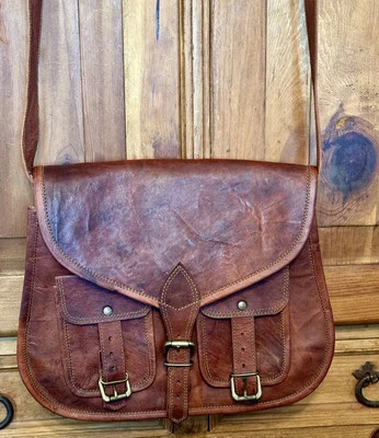 Bolso Mensajero Bandolera Bolso Cartera Bolso Bandolera Komals Passion Cuero Unisex Marrón Foto 1 de 4