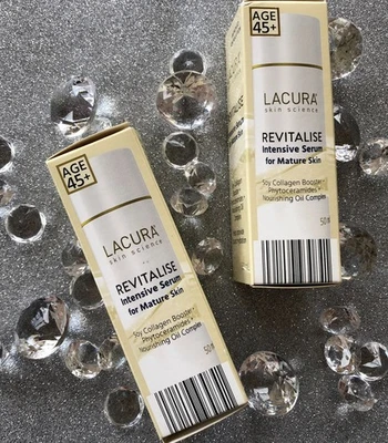 Pack of 2 Lacura Revitalise Intensive Serum Soy Collagen Booster 50ml Age 45+ - image 1 of 4