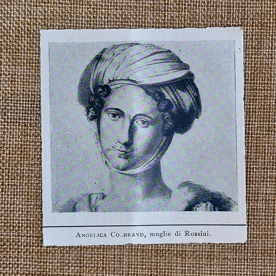 Isabella Colbran soprano spagnolo 1a moglie di Gioachino Rossini Stampa del 1933 - Immagine 1 di 1