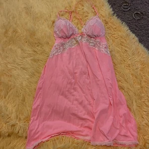 Victorias Secret Chemise / Slip Dress Women's LARGE Nightie Lace Y2K Pink - Picture 1 of 5