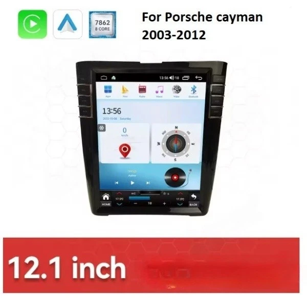 For Porsche Cayman Boxster 987 911 997 2003-2012 CarPlay Car Stereo Radio 4+64GB Foto 1 de 4