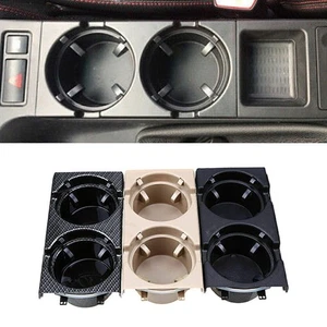 Black  Cup Holder For BMW E46 3 Series Sedan/Wagon/Compact/Coupe/M3 1997-2006 05 - Foto 1 di 8