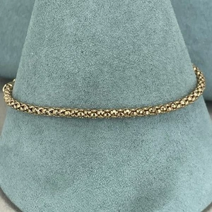 Bronze Milor Italy bracelet rose gold tone popcorn chain adjustable slider bolo - Picture 1 of 10