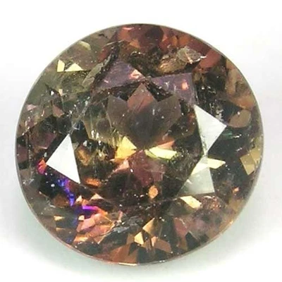 MAGNÍFICA GEMA AXINITA CORTE REDONDO CEILÁN MULTICOLOR COLOR MARRÓN SIN CALEFACCIÓN 1,1 CT Foto 1 de 3