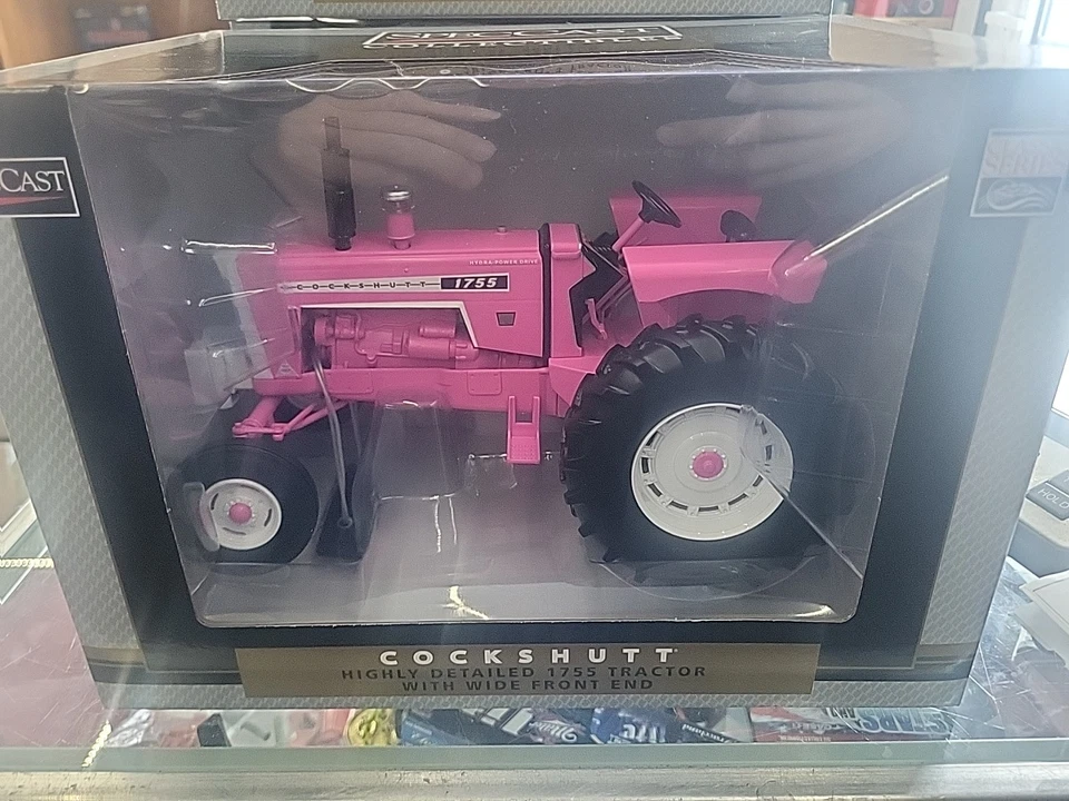 Spec Cast 1/16 Pink Cockshutt 1755 Open Station Tractor with Wide Front SCT980 - Image 1 of 4